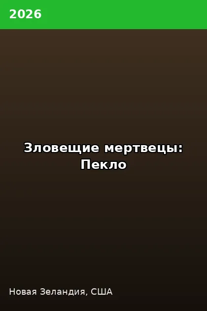 Постер Зловещие мертвецы: Пекло